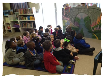 Pre K Class Visits the Library