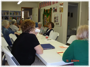 Community patrons at the Friends Master Gardener meeting